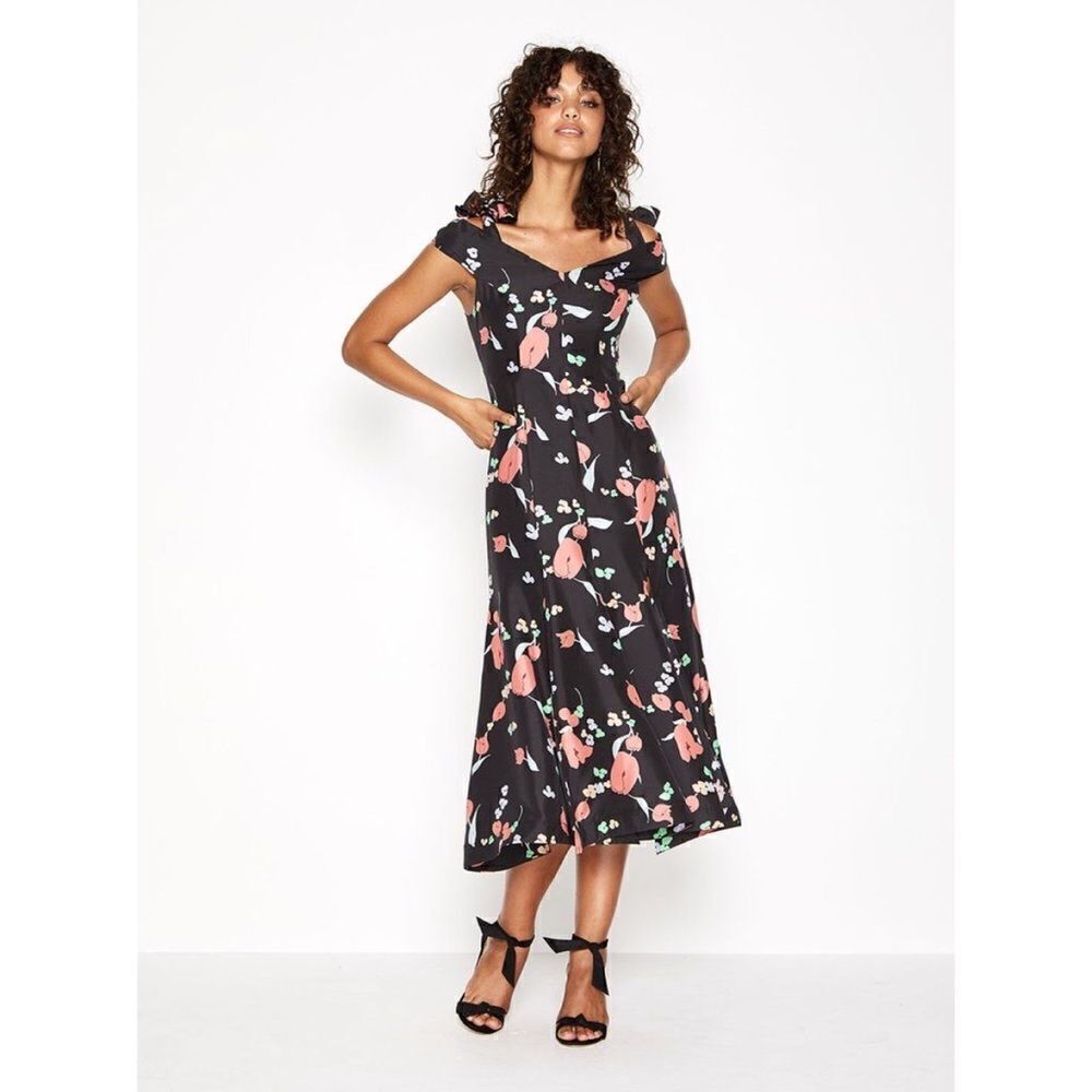 Alice McCall One Kiss Silk blend midi dress